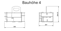 Werkzeugeinsatz Systemboxen Bauhöhe 4